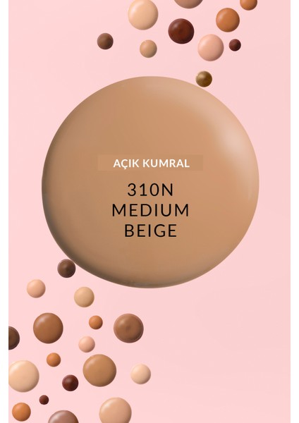 Make Up + Care 3'ü 1 Arada Mat Serum Fondöten 30 ml 310N Medium Beige