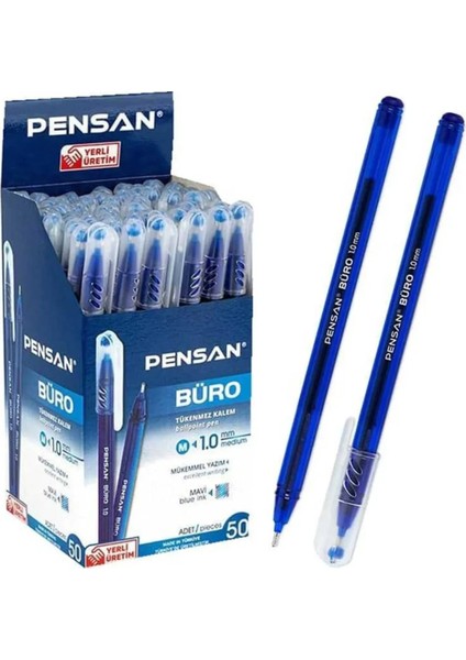 Büro Tükenmez Kalem Mavi 1.0 mm 2270 - 50’li