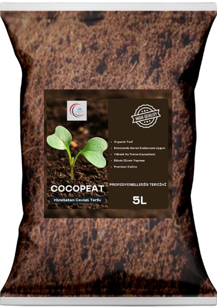 Cocopeat Hindistan Cevizi Torfu - %100 Doğal, Böcek Yapmayan, Orkide Toprağı 5l fırsatları