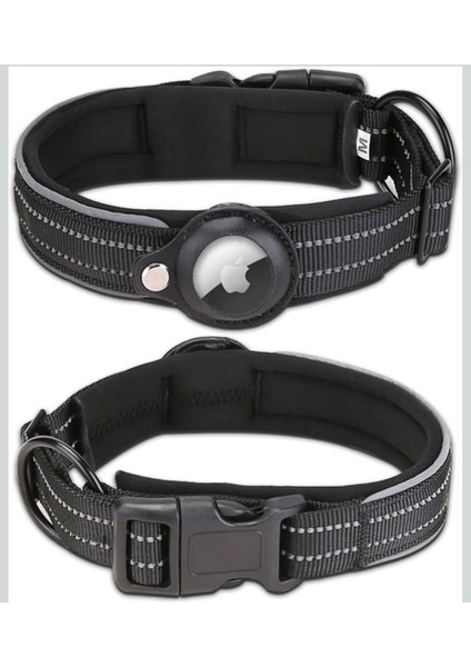 Yüksek Kalite, Reflektörlü Airtag Köpek Tasması