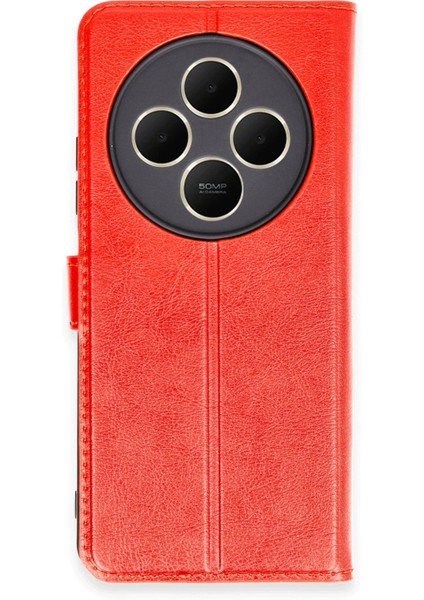 Xiaomi Redmi 14C Kılıf Trend S Plus Kapaklı Kılıf - Kırmızı Zrnet