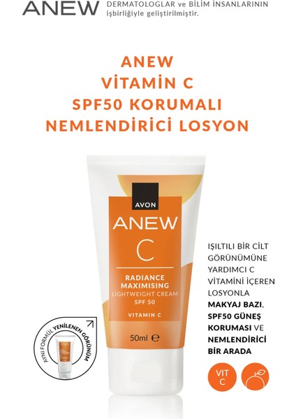 Anew Vitamin C SPF50 Korumalı Nemlendirici Losyon 50 Ml.