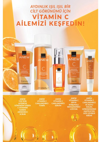 Anew Vitamin C SPF50 Korumalı Nemlendirici Losyon 50 Ml.