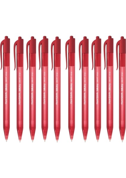 Tükenmez Kalem Kırmızı Inkjoy 100 Rt Ulv (Üstten Basmalı) ( 10 Adet)