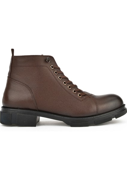 , Erkek Hakiki Deri Bot 153999Z0012 Kahve