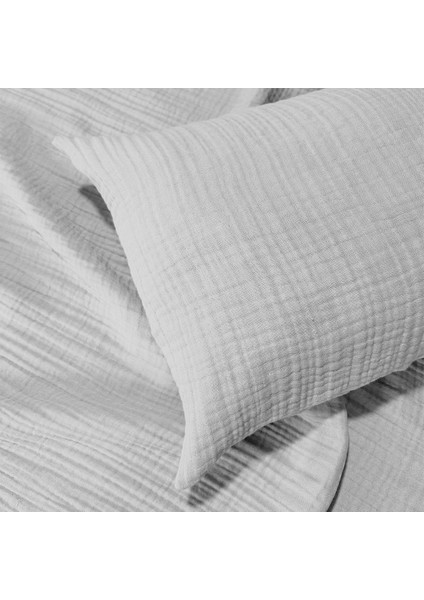 4 Katlı Müslin Bebek Yastık Kılıfı | %100 Pamuk | 35X45 ( 1 Adet )