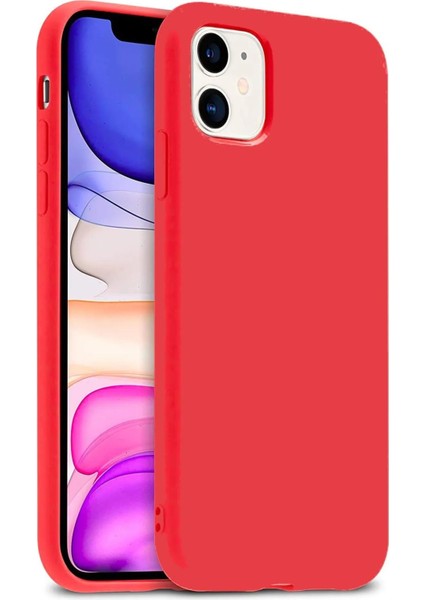IPhone 11 Kadife Iç Dokulu Silikon Kılıf