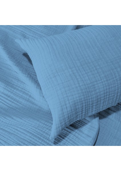 4 Katlı Müslin Bebek Yastık Kılıfı | %100 Pamuk | 50X70 ( 1 Adet )