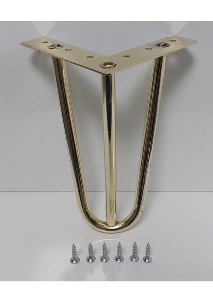Mil Model 15 cm Gold Metal Mobilya Ayağı