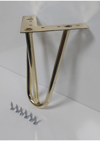 Mil Model 15 cm Gold Metal Mobilya Ayağı