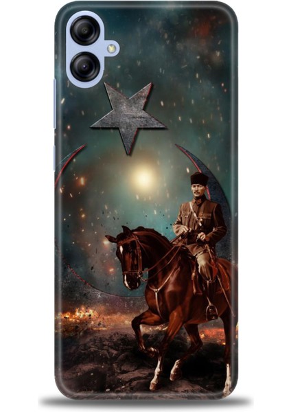 Samsung Galaxy A04E Hd Baskılı Kılıf + Seramik Tam Kaplayan Ekran Koruyucu 25