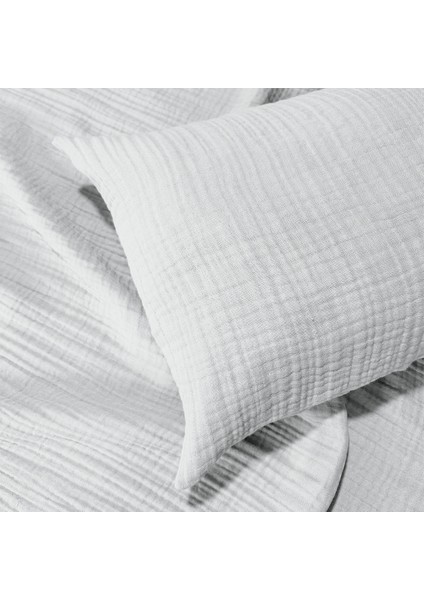 4 Katlı Müslin Bebek Yastık Kılıfı | %100 Pamuk | 50X70 ( 1 Adet )
