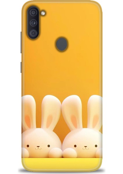 Samsung Galaxy A11 Hd Baskılı Kılıf + Seramik Tam Kaplayan Ekran Koruyucu 78
