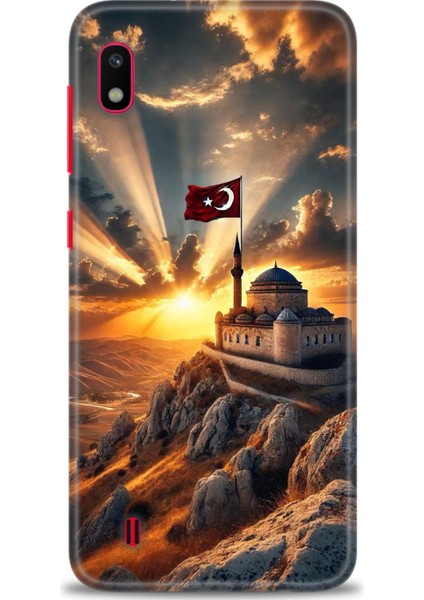 Samsung Galaxy A10 Hd Baskılı Kılıf + Seramik Tam Kaplayan Ekran Koruyucu 229