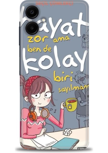 Samsung Galaxy A06 Hd Baskılı Kılıf + Seramik Tam Kaplayan Ekran Koruyucu 163