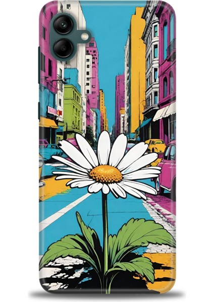 Samsung Galaxy A04 Hd Baskılı Kılıf + Seramik Tam Kaplayan Ekran Koruyucu 443