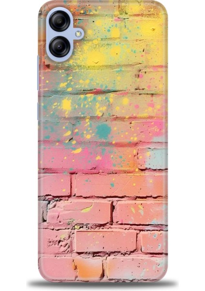 Samsung Galaxy A04E Hd Baskılı Kılıf + Seramik Tam Kaplayan Ekran Koruyucu 432
