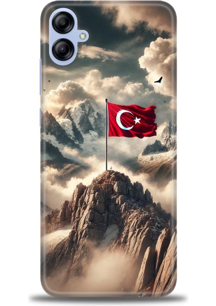 Samsung Galaxy A04E Hd Baskılı Kılıf + Seramik Tam Kaplayan Ekran Koruyucu 34