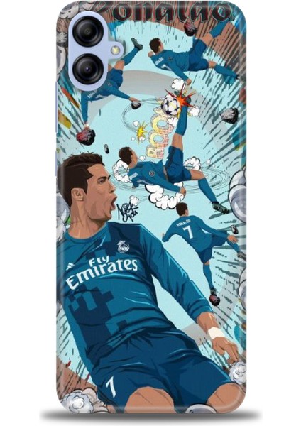Samsung Galaxy A04E Hd Baskılı Kılıf + Seramik Tam Kaplayan Ekran Koruyucu 1