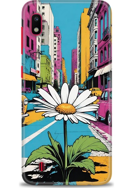 Samsung Galaxy A10 Hd Baskılı Kılıf + Seramik Tam Kaplayan Ekran Koruyucu 443