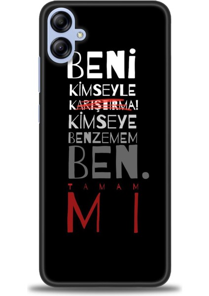 Samsung Galaxy A04E Hd Baskılı Kılıf + Seramik Tam Kaplayan Ekran Koruyucu 396