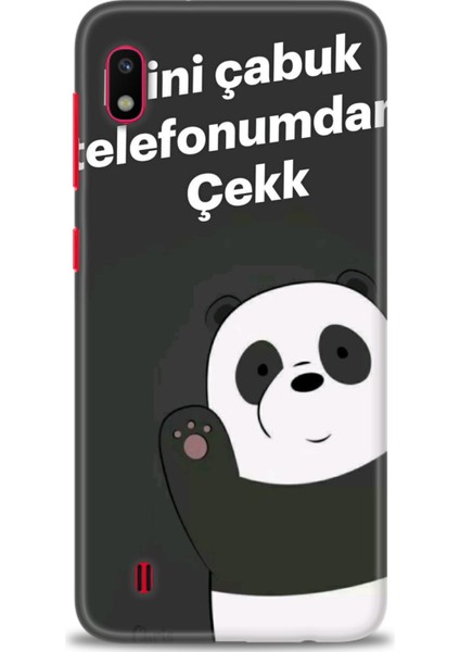 Samsung Galaxy A10 Hd Baskılı Kılıf + Seramik Tam Kaplayan Ekran Koruyucu 156