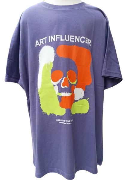 Erkek Çocuk T-Shirt Influencer Baskılı Mor fırsatları