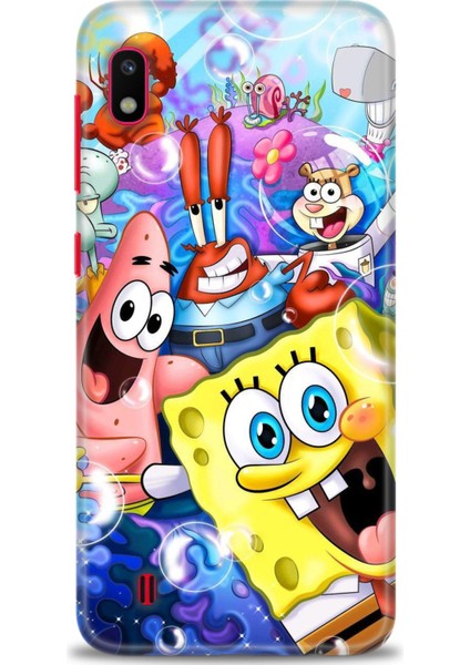 Samsung Galaxy A10 Hd Baskılı Kılıf + Seramik Tam Kaplayan Ekran Koruyucu 455