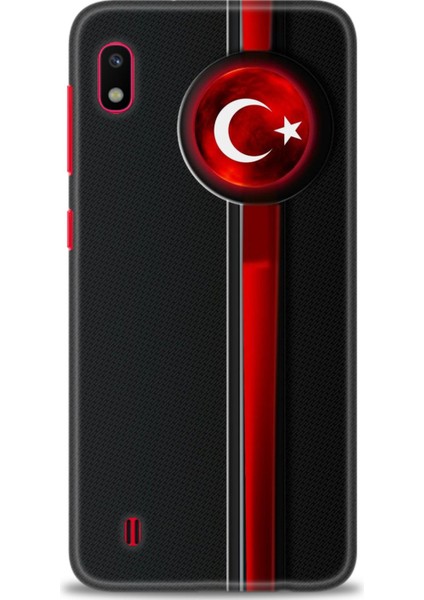 Samsung Galaxy A10 Hd Baskılı Kılıf + Seramik Tam Kaplayan Ekran Koruyucu 32