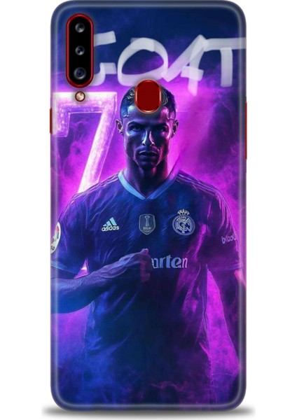 Samsung Galaxy A20S Hd Baskılı Kılıf + Seramik Tam Kaplayan Ekran Koruyucu 9