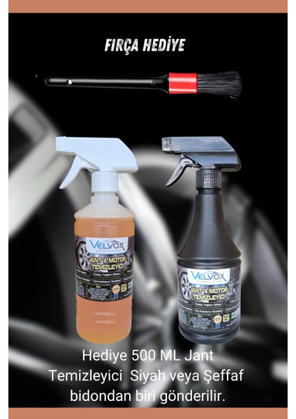 Jant Ve Motor Temizleyici 5L, 500ml ve Fırça Hediye, Jant Temizleme, Motor Temizleme