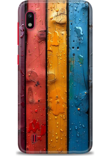 Samsung Galaxy A10 Hd Baskılı Kılıf + Seramik Tam Kaplayan Ekran Koruyucu 435
