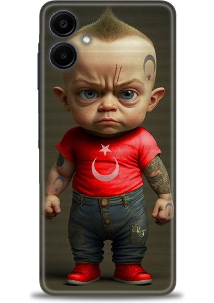 Samsung Galaxy A06 Hd Baskılı Kılıf + Seramik Tam Kaplayan Ekran Koruyucu 244