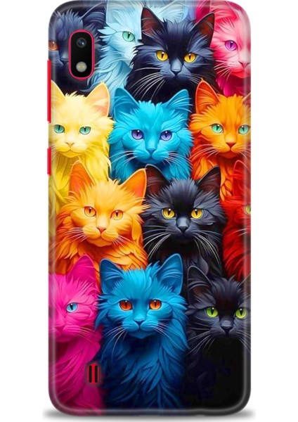 Samsung Galaxy A10 Hd Baskılı Kılıf + Seramik Tam Kaplayan Ekran Koruyucu 70