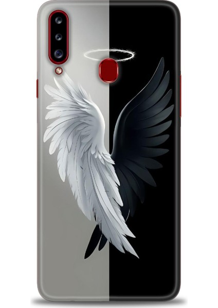 Samsung Galaxy A20S Hd Baskılı Kılıf + Seramik Tam Kaplayan Ekran Koruyucu 146