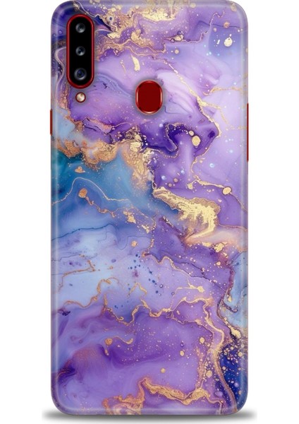 Samsung Galaxy A20S Hd Baskılı Kılıf + Seramik Tam Kaplayan Ekran Koruyucu 311