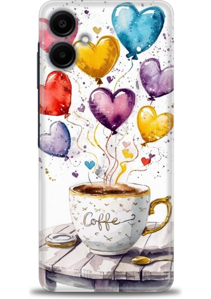 Samsung Galaxy A06 Hd Baskılı Kılıf + Seramik Tam Kaplayan Ekran Koruyucu 411