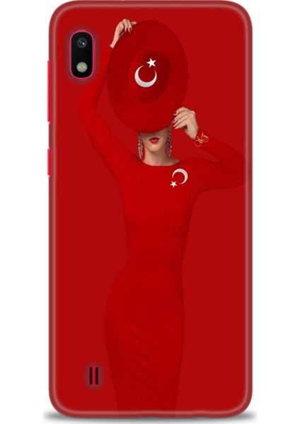 Samsung Galaxy A10 Hd Baskılı Kılıf + Seramik Tam Kaplayan Ekran Koruyucu 241