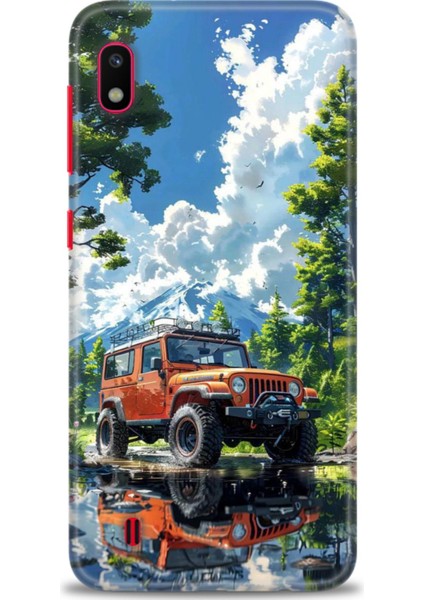 Samsung Galaxy A10 Hd Baskılı Kılıf + Seramik Tam Kaplayan Ekran Koruyucu 107