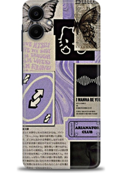 Samsung Galaxy A06 Hd Baskılı Kılıf + Seramik Tam Kaplayan Ekran Koruyucu 208