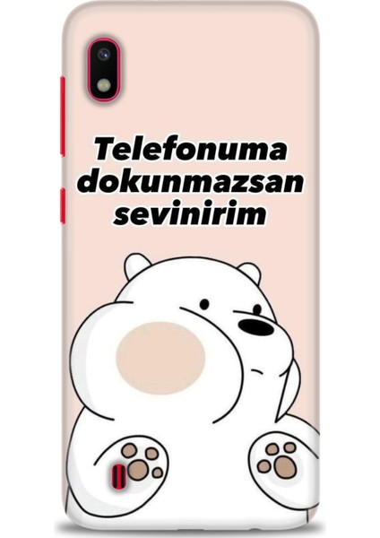 Samsung Galaxy A10 Hd Baskılı Kılıf + Seramik Tam Kaplayan Ekran Koruyucu 158