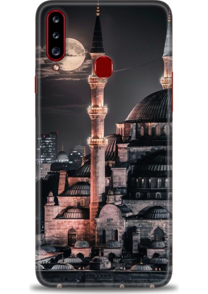 Samsung Galaxy A20S Hd Baskılı Kılıf + Seramik Tam Kaplayan Ekran Koruyucu 230