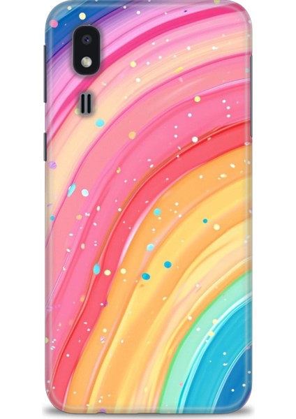 Samsung Galaxy A2 Core Hd Baskılı Kılıf + Seramik Tam Kaplayan Ekran Koruyucu 415