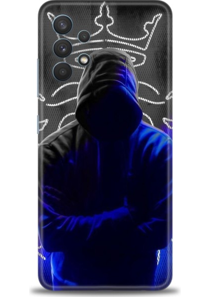 Samsung Galaxy A32 Hd Baskılı Kılıf + Seramik Tam Kaplayan Ekran Koruyucu 357