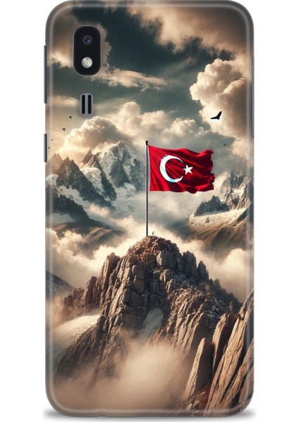 Samsung Galaxy A2 Core Hd Baskılı Kılıf + Seramik Tam Kaplayan Ekran Koruyucu 34