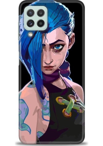 Samsung Galaxy A22 Hd Baskılı Kılıf + Seramik Tam Kaplayan Ekran Koruyucu 271