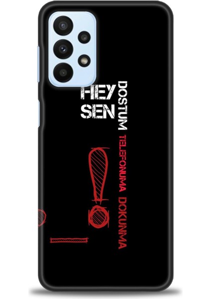 Samsung Galaxy A23 4g Hd Baskılı Kılıf + Seramik Tam Kaplayan Ekran Koruyucu 392