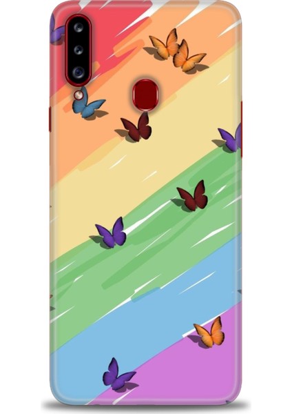 Samsung Galaxy A20S Hd Baskılı Kılıf + Seramik Tam Kaplayan Ekran Koruyucu 420