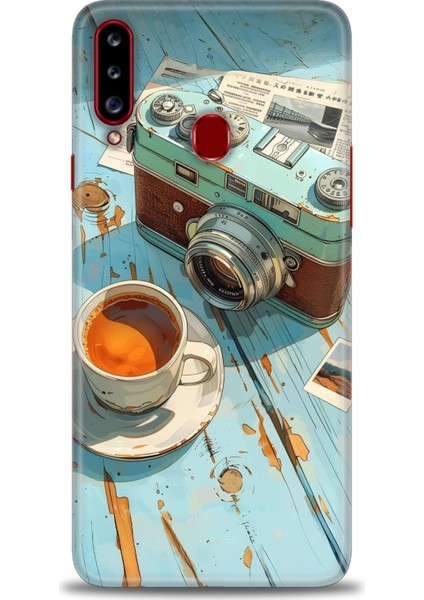 Samsung Galaxy A20S Hd Baskılı Kılıf + Seramik Tam Kaplayan Ekran Koruyucu 269