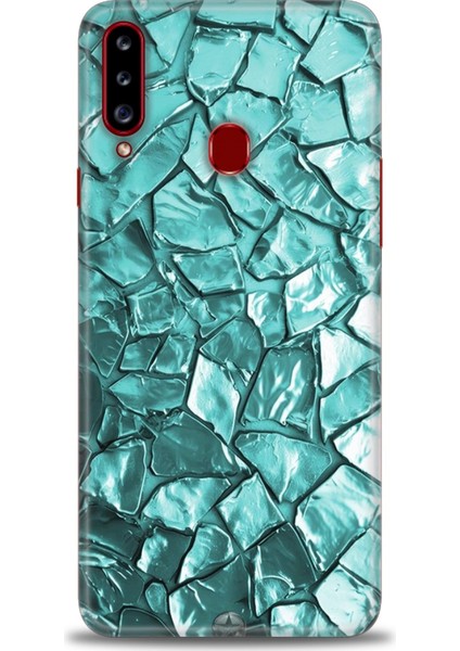 Samsung Galaxy A20S Hd Baskılı Kılıf + Seramik Tam Kaplayan Ekran Koruyucu 335